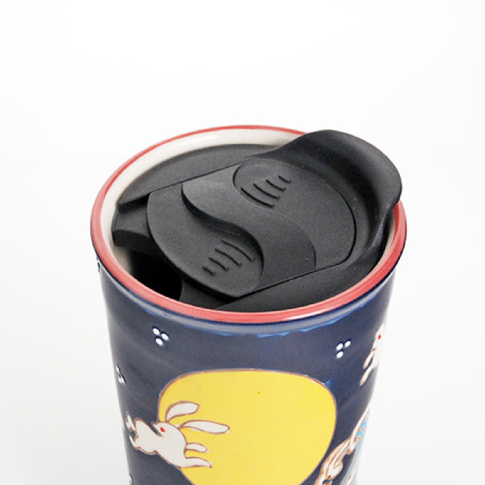 Moon - Double Wall Smoothie Cup w/ Straw - Pink