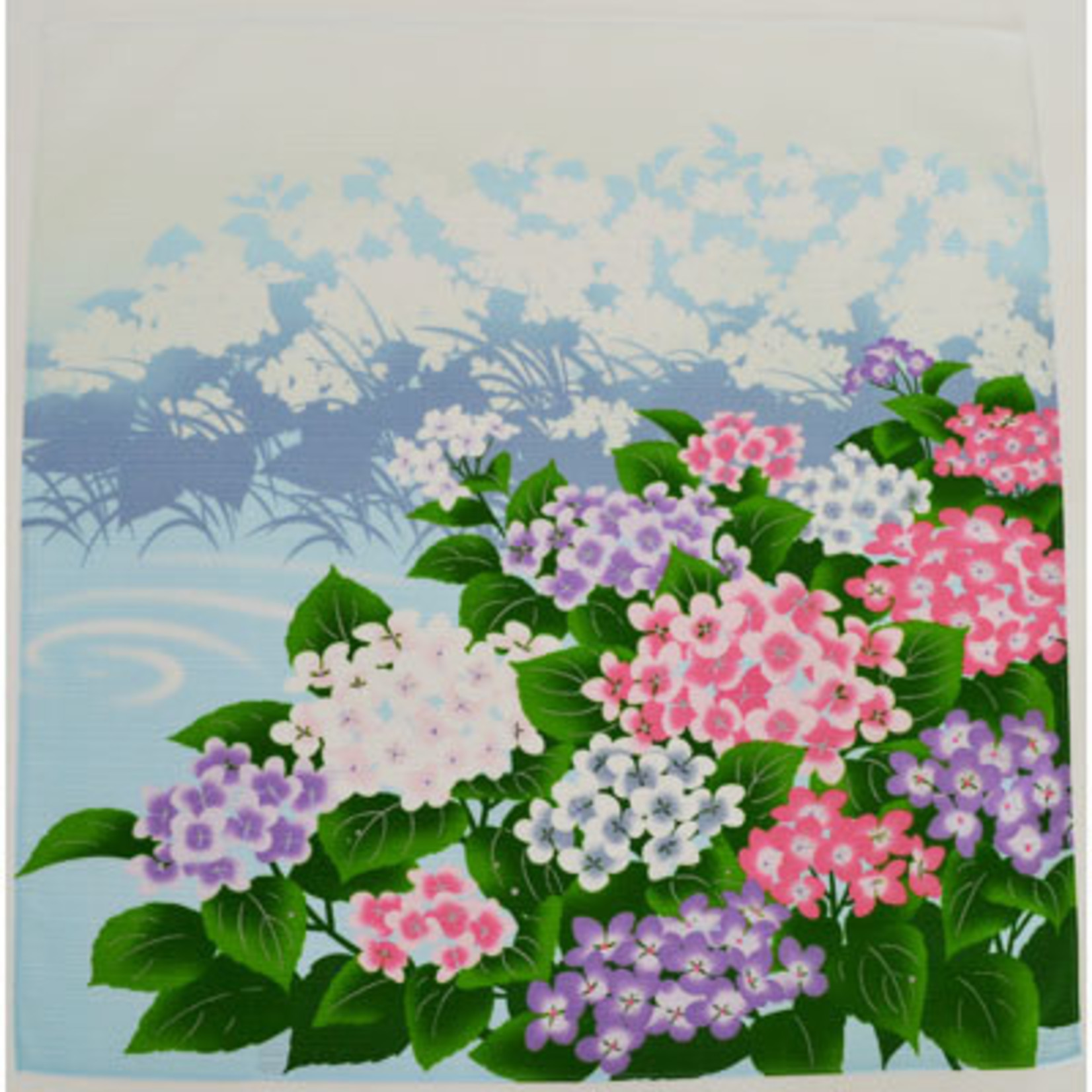 Furoshiki - Small, "Hydrangea" -  3022-9