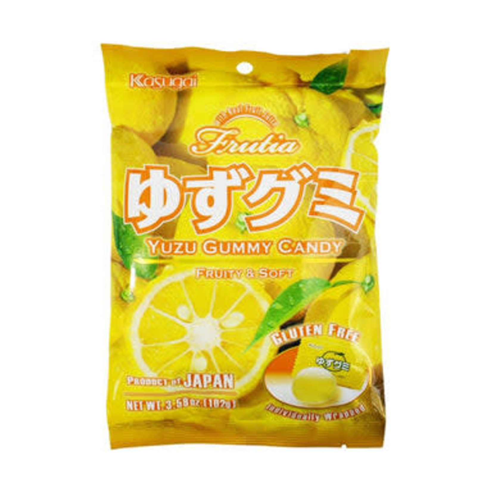 Kasugai Kasugai Gummy Candy - Yuzu (Citrus) 3.59oz Bag