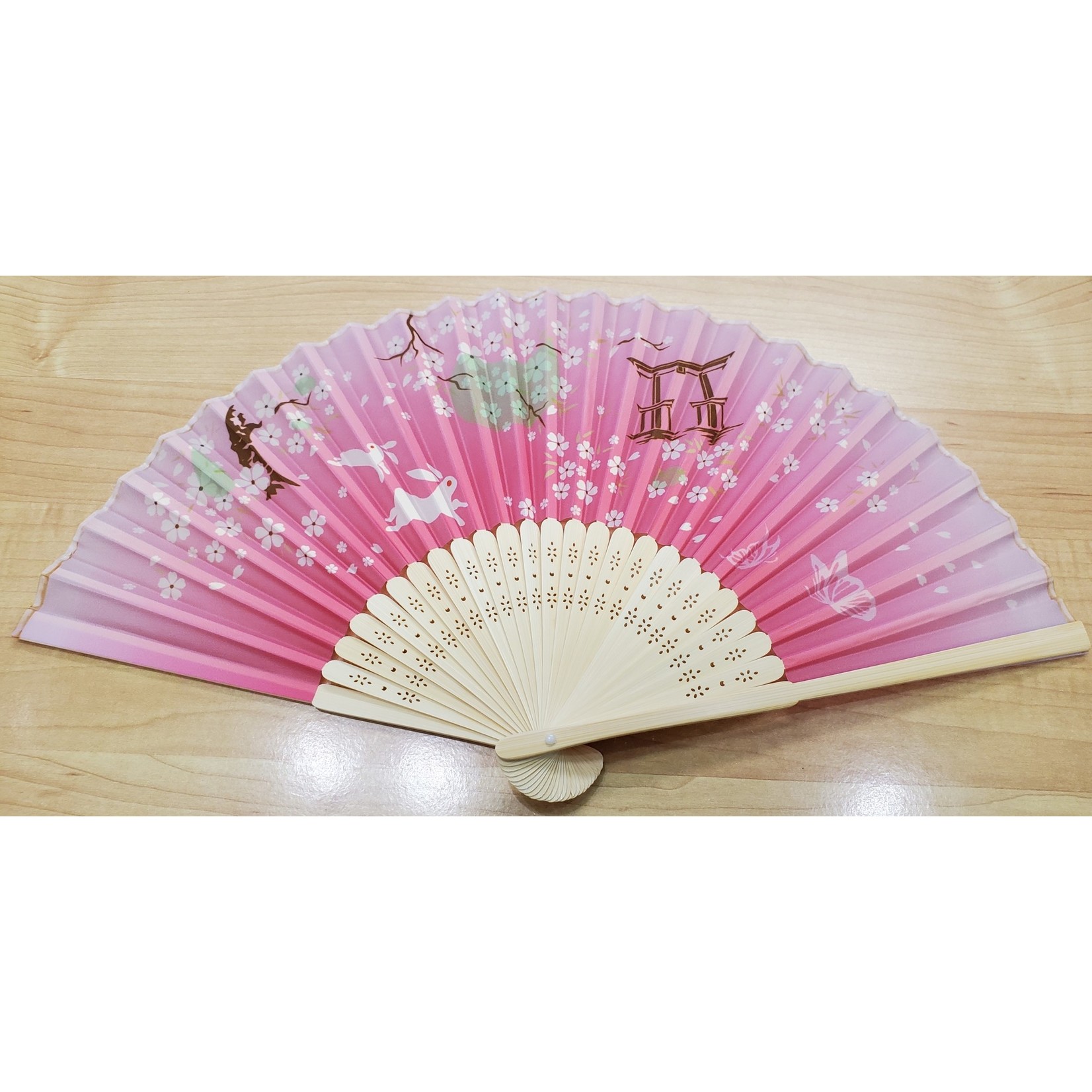 FAN 9" Poly Pink Sakura Rabbit #8