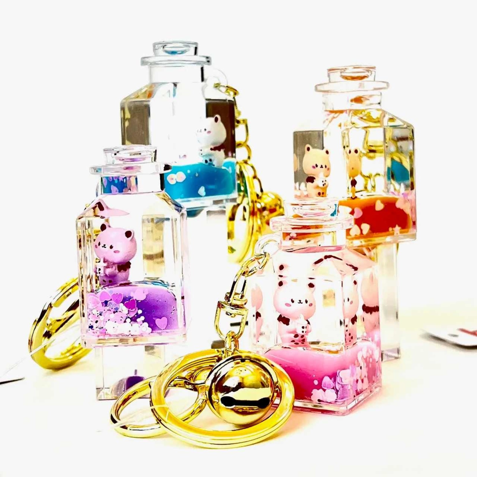 BCMINI Cat in Jar Floaty Charm Keyring - 12087