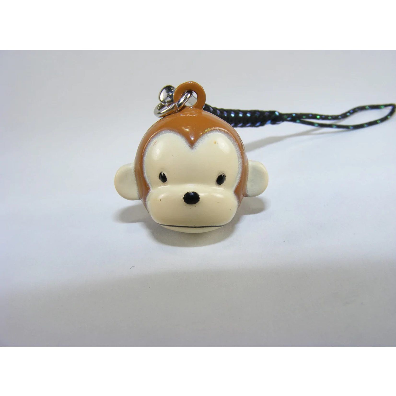 Brass Bell Charm w/strap - Brown Monkey - 70644