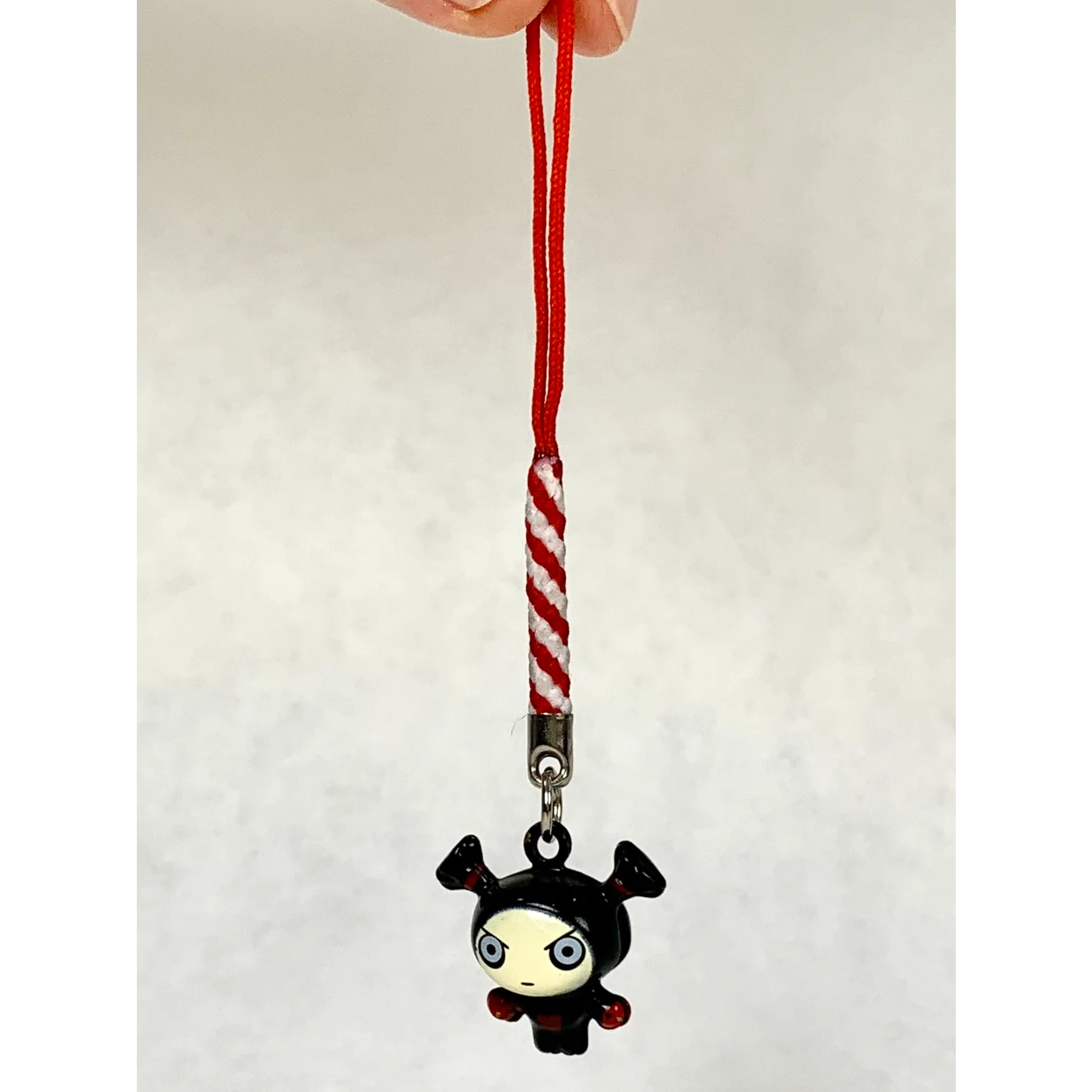 Brass Bell Charm w/strap -  China Doll - 70601