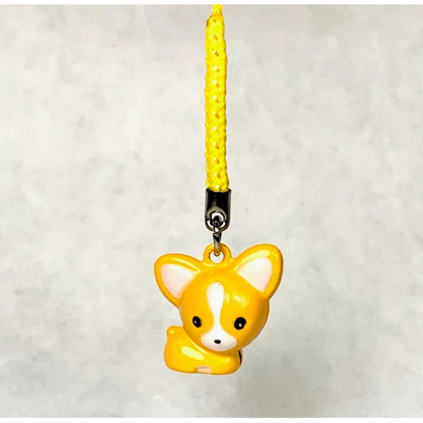 Brass Bell Charm w/strap - Chihuahua  - 70643