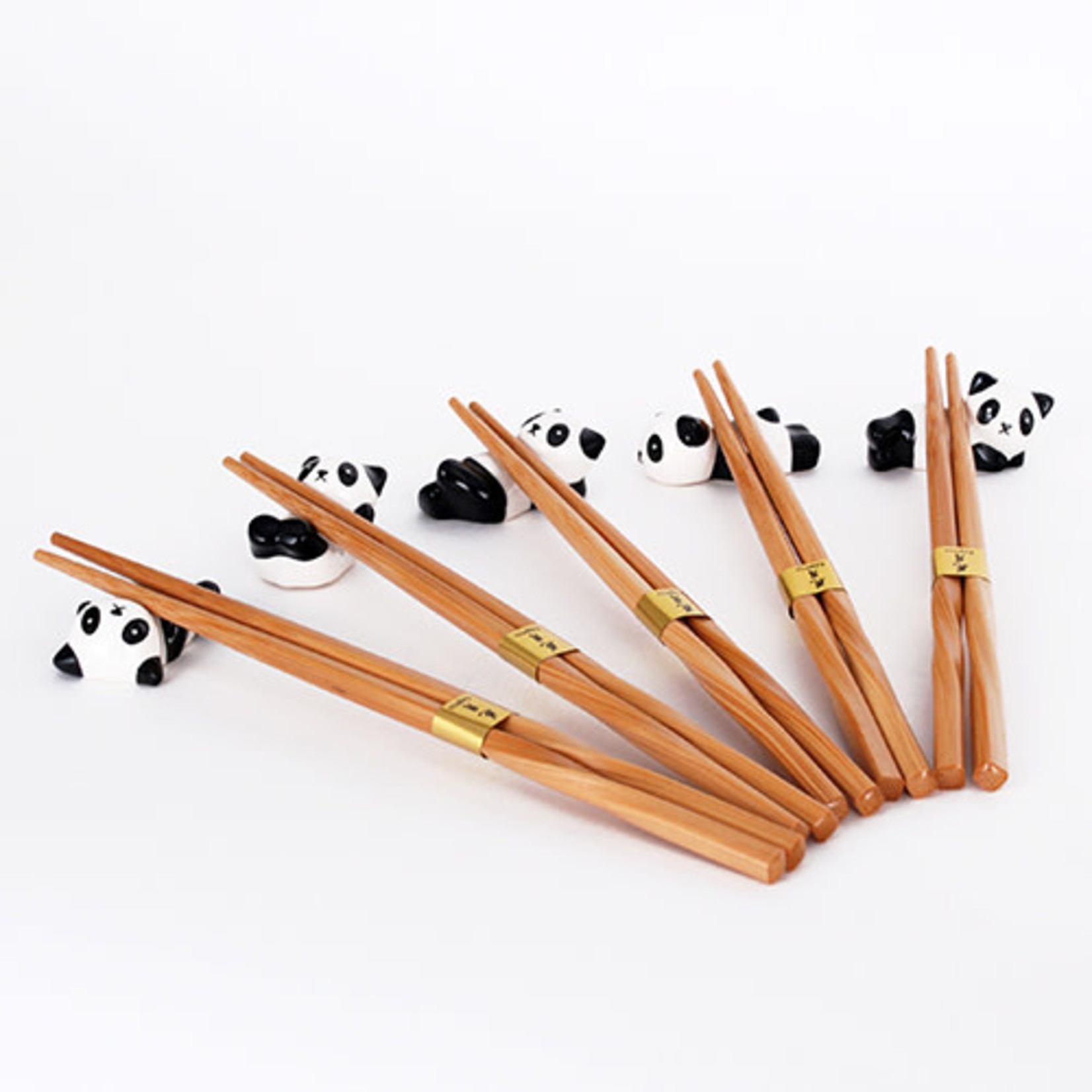 Chopsticks Set of 5 w/Panda Rests - A885-P