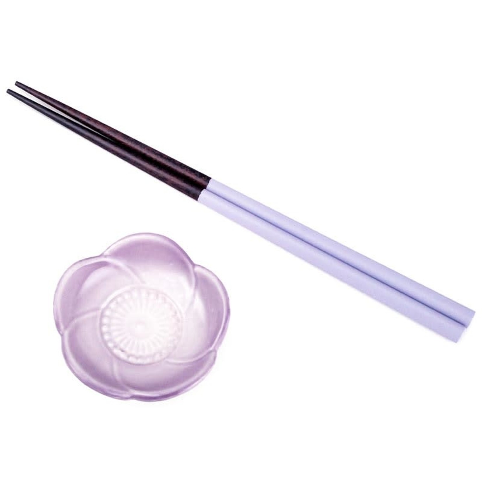 Chopsticks w/Sauce Dish Set - CSD1 (Purple)