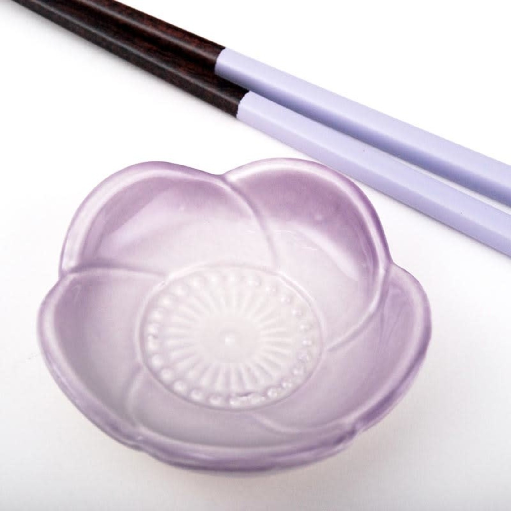 Chopsticks w/Sauce Dish Set - CSD1 (Purple)