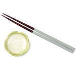 Chopsticks w/Sauce Dish Set - CSD3 (Green)