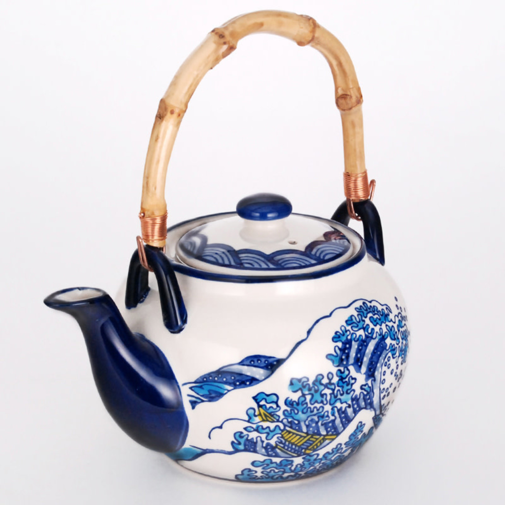 Tea Set 1:4 Pot w/4 cups Hokusai - SFT5-6599