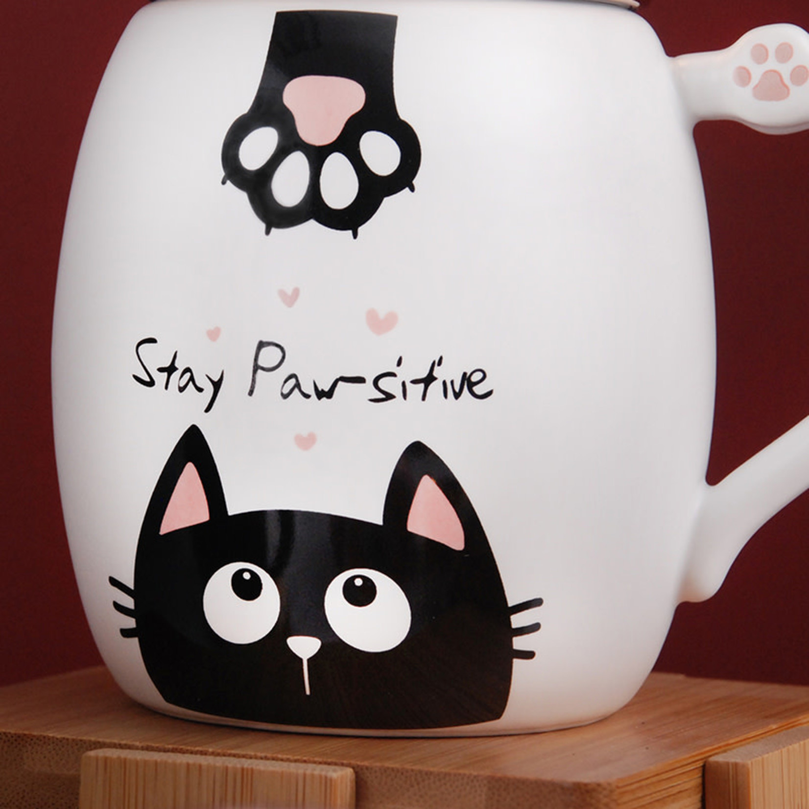 Mug w/Screw Lid - Cat - PC32-1