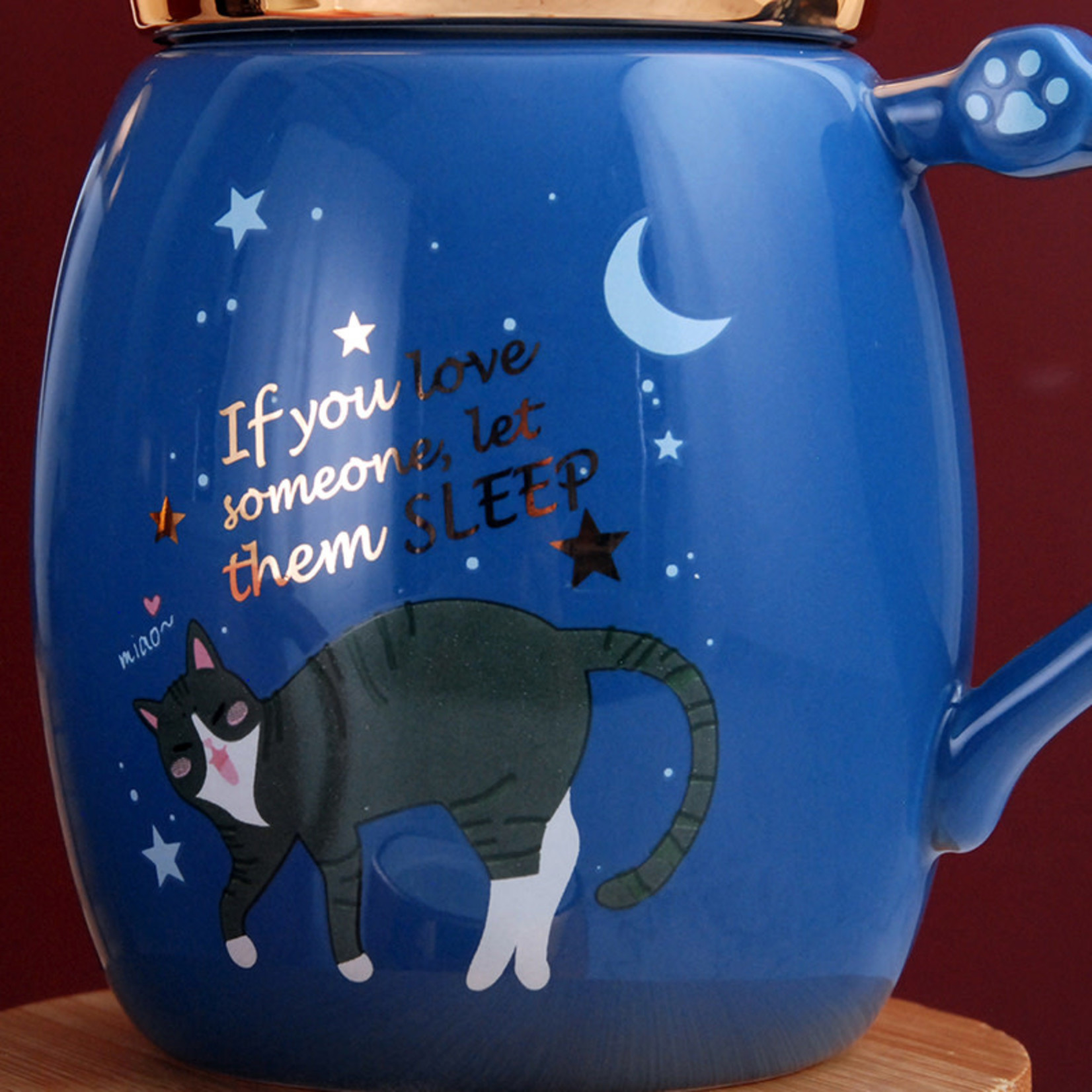 Mug w/Screw Lid - Cat - PC32-3