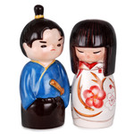 Salt & Pepper Shakers - Kokeshi Couple - 10467