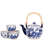 Tea Set 1:4 Pot w/4 cups Blue Dragon - SFT5-5092