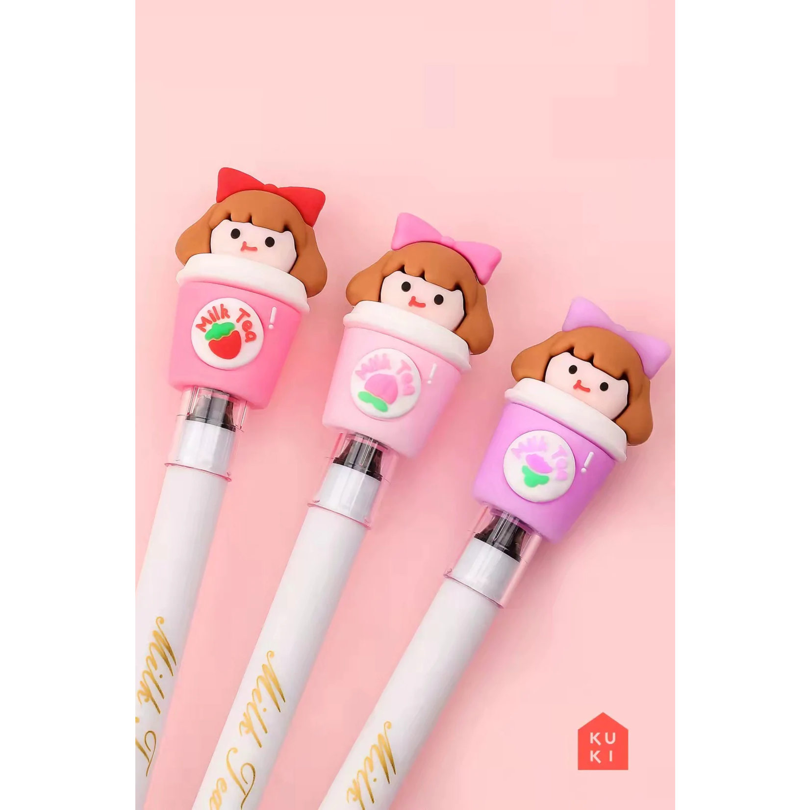 Kuki Milk Tea Girl Gel Pen - 22442