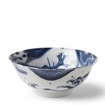 Bowl - Blue Flying Dragon 8.25" - J4893