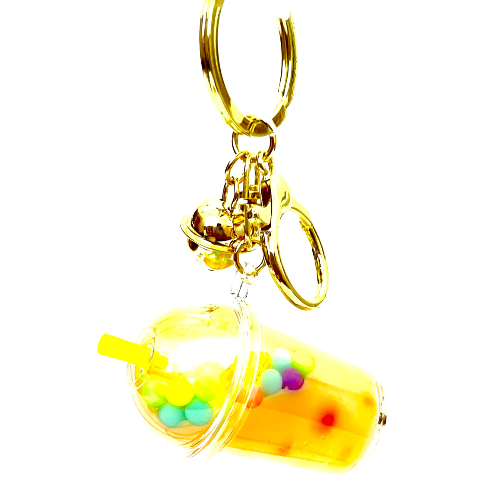 Pastel Round Top Boba Floaty Charm Keyring - 12095 - Matcha Time Gift Shop