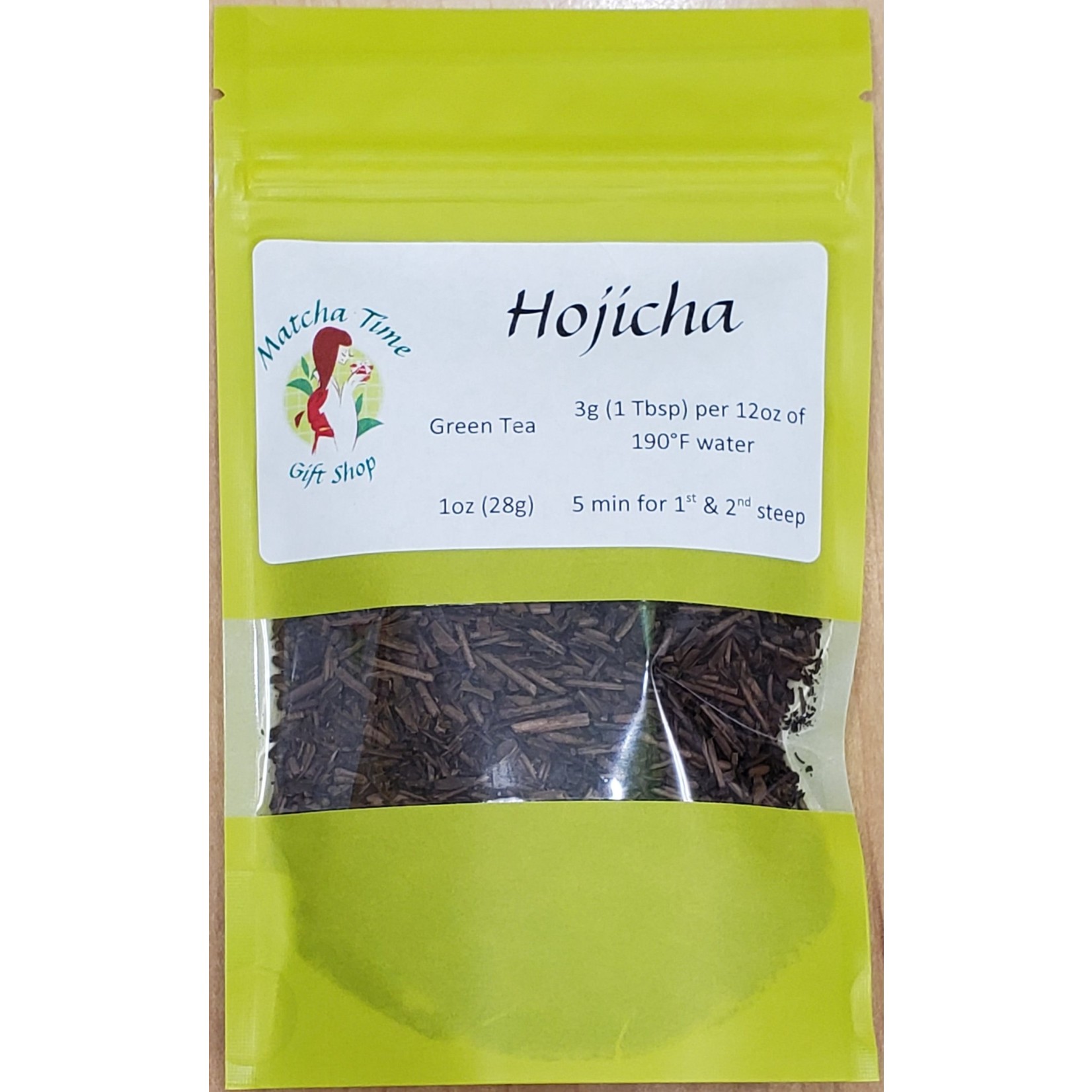 Matcha Time Cafe Hojicha Green Tea - Loose Leaf 1 oz bag