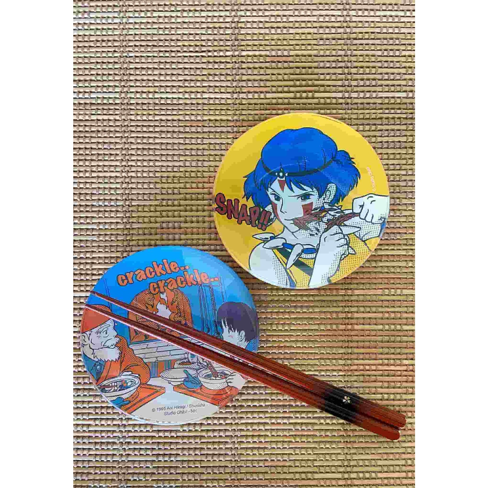 Princess Mononoke Yummy Mini Glass Plate (Snap!!) 4.3" BL-KT-8646