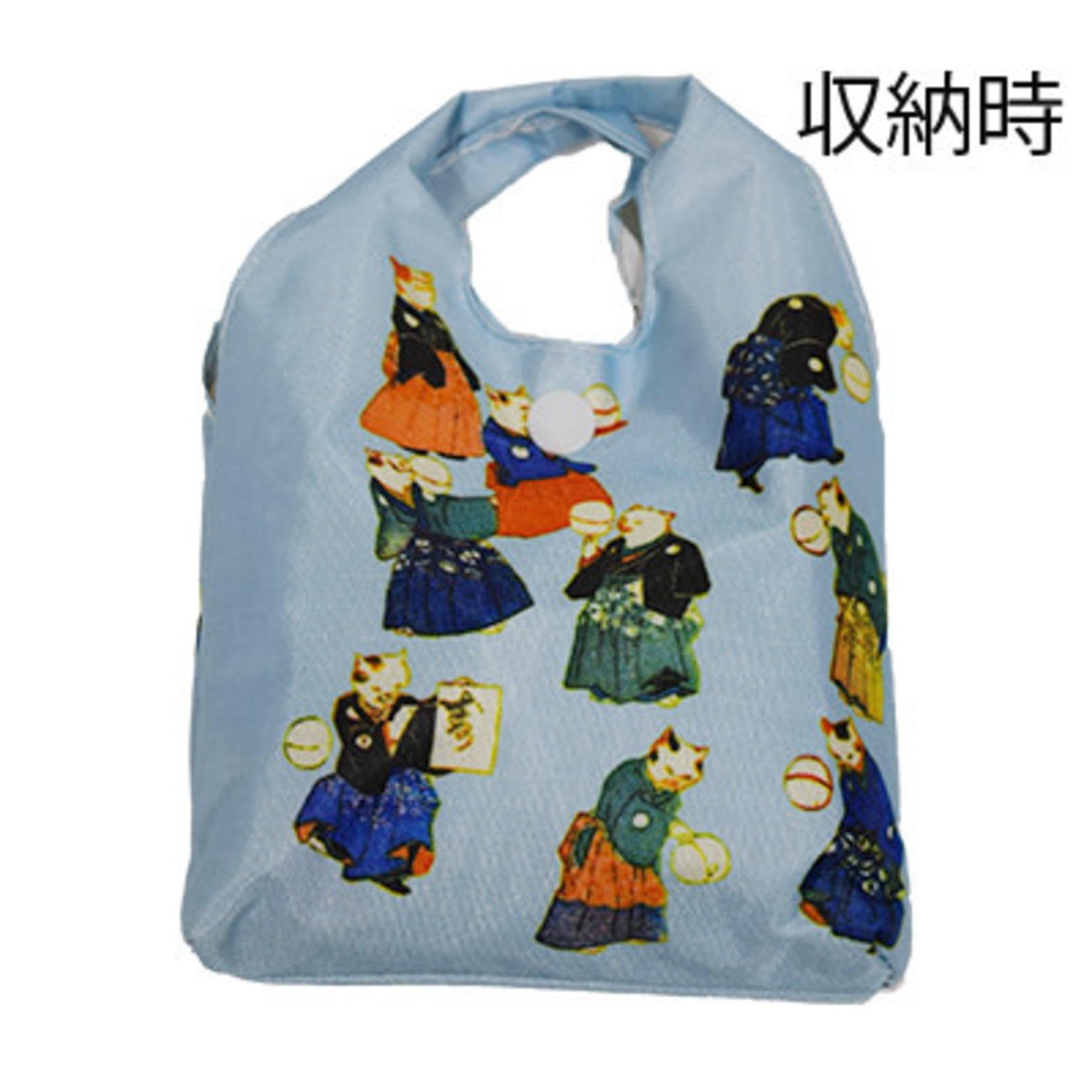 Ecology Shopping Bag "Trendy Cat's Music Temari" ECZ-1-08