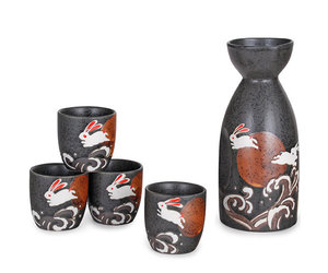完全完売品　yuse tops set sake-set-14-tsuki-usagi-moon-