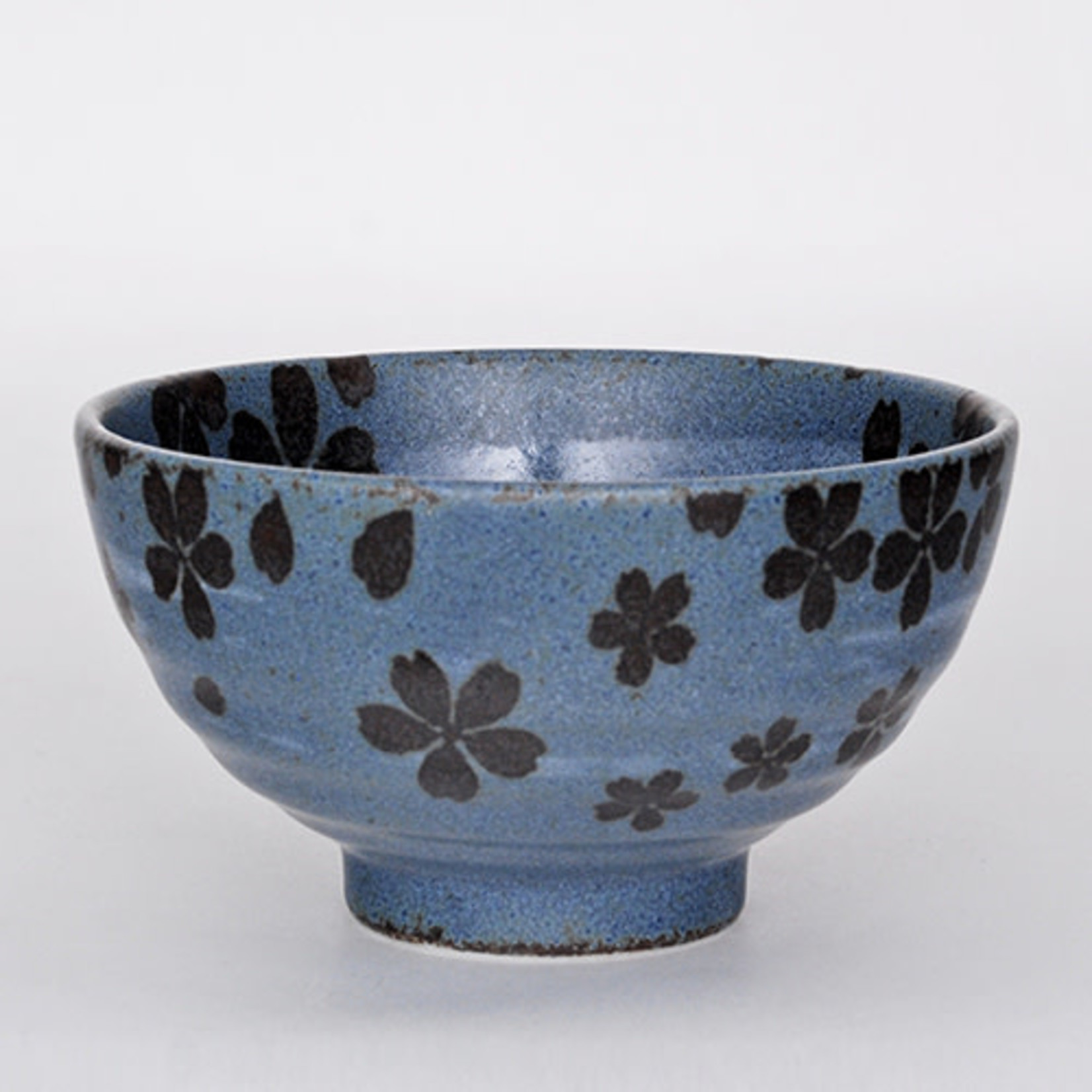 Bowl - Sakura Nagashi Blue Rice Bowl - RT54-SNB