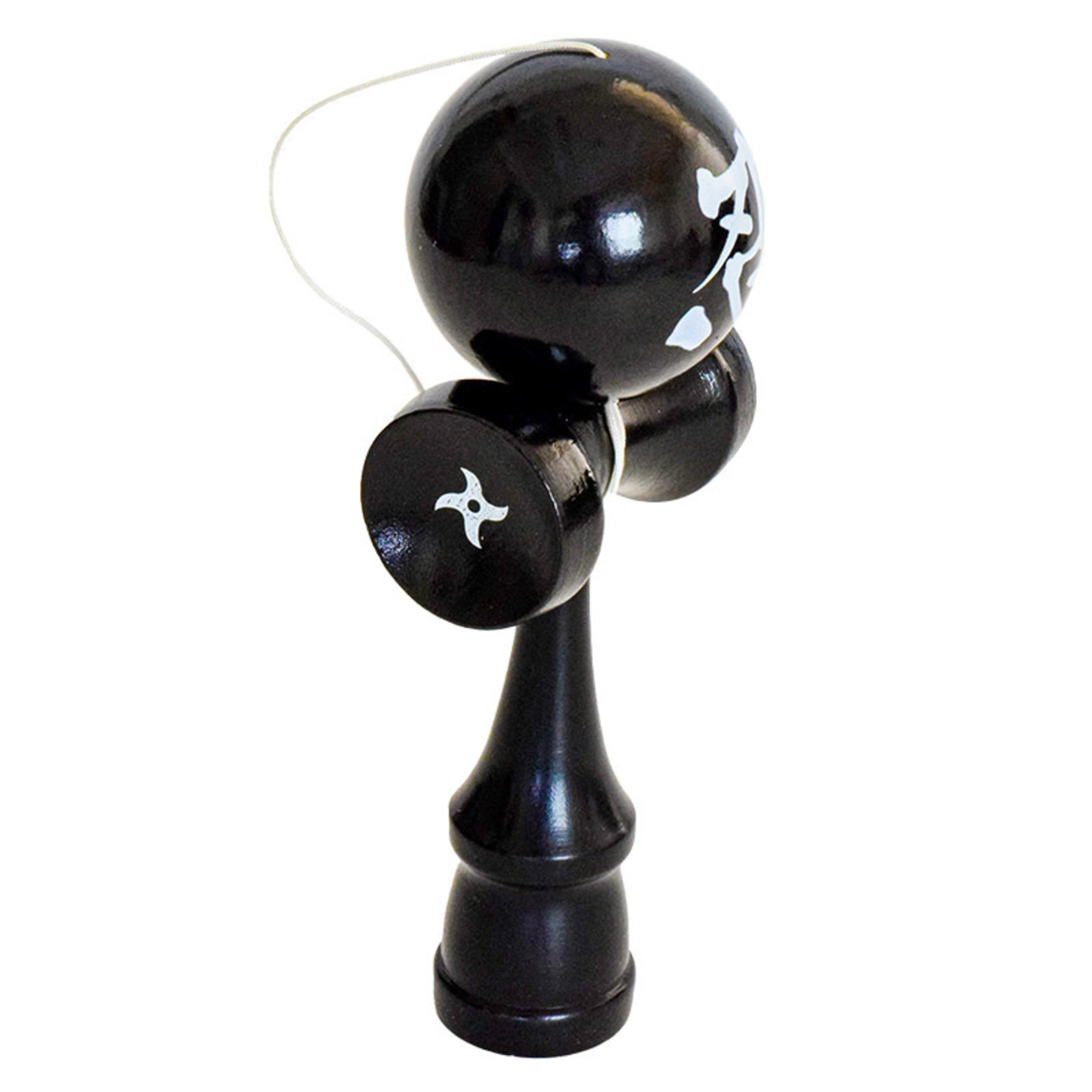 Black Ninja Kendama (Cup & Ball Toy) - 6"