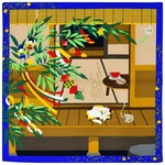 Furoshiki - Small, "Mike's Tanabata (July)" - W438-054007