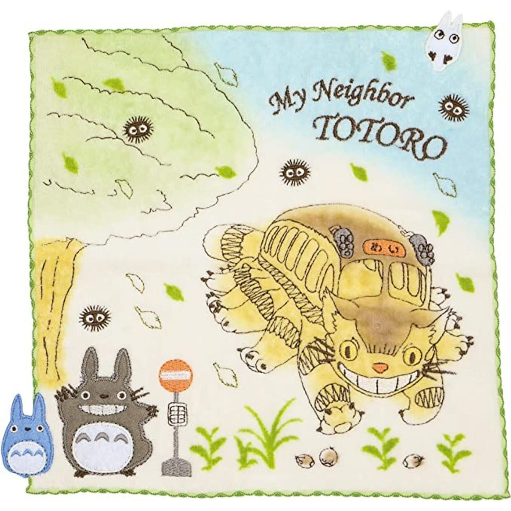 Marushin Totoro Washcloth "Bus Stop" - 1005038500
