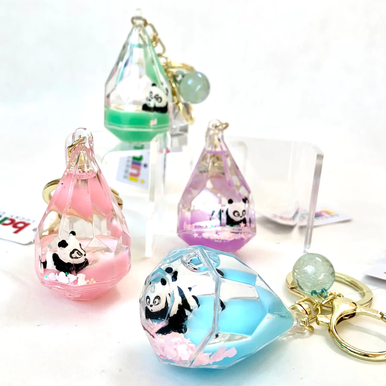 Panda Diamond Floaty Charm Keyring - 12055