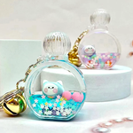 BCMINI Kitty Perfume Bottle Floaty Charm Keyring - 12114