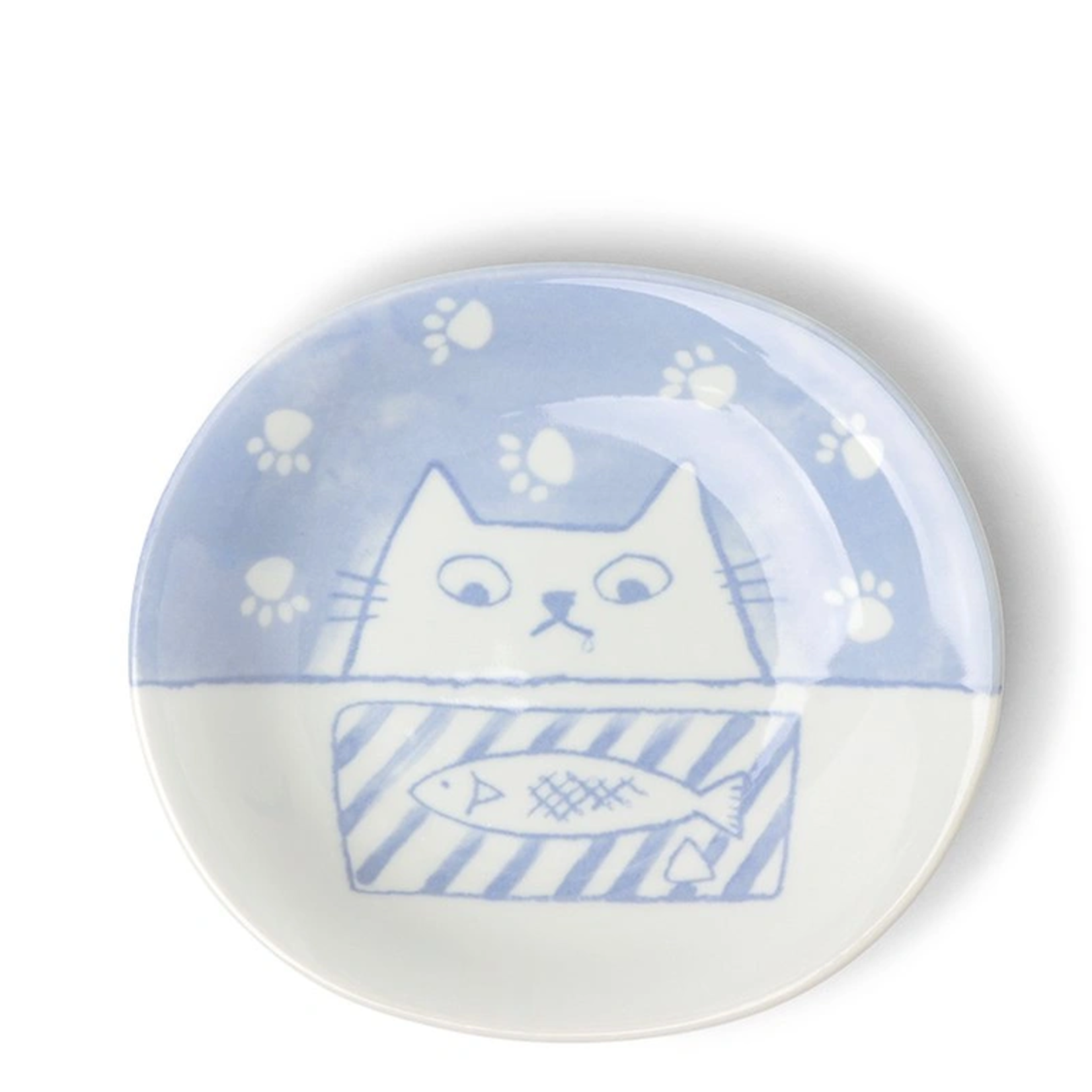 Plate - Cat Lunch Oval Plate - J6504
