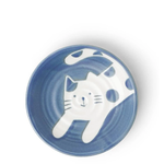 Kanesada Seito Plate - Cat Pounce 5-1/2" J6505