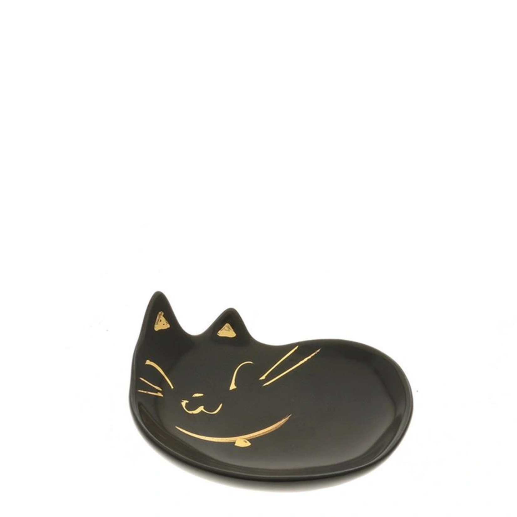 Plate - Mini - Cat Velvet Black / Gold 150-128