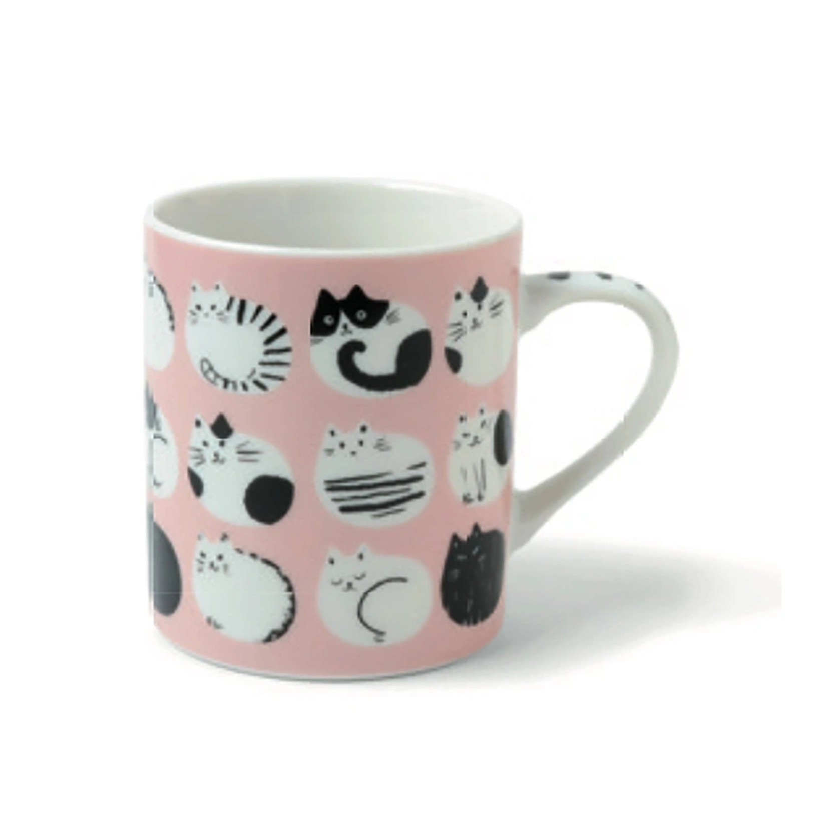 Jewel Japan Mug - Cozy Cats 8 oz. - Pink C5180A