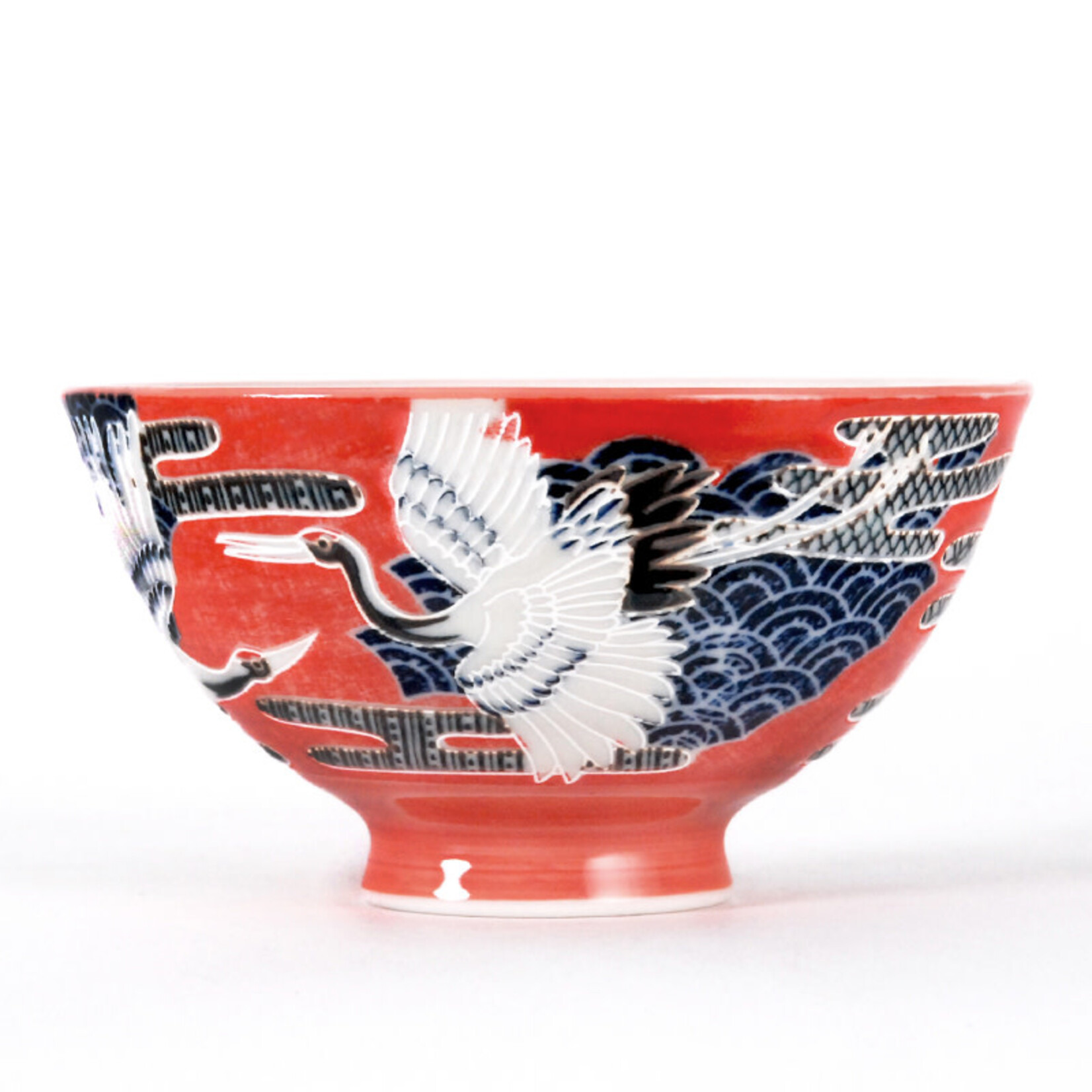 Bowl - Crane (Red) Rice Bowl - RT54-7