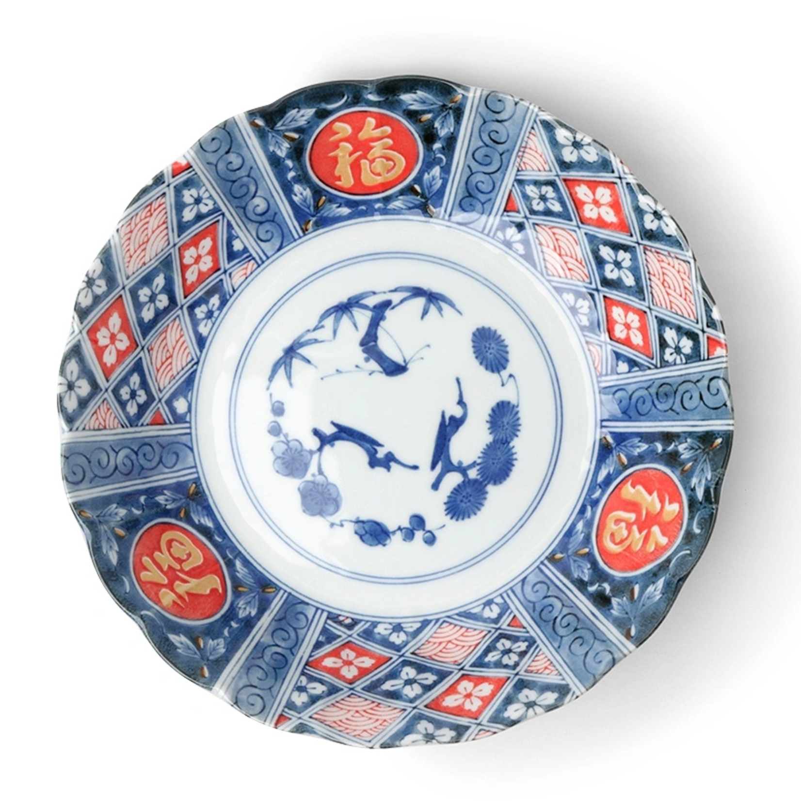 Bowl - 9.25"x2" Madori Fukumon - J6538