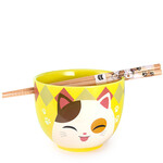 Genki Cats Bowl w/Chopsticks TAYO - GCB1-T