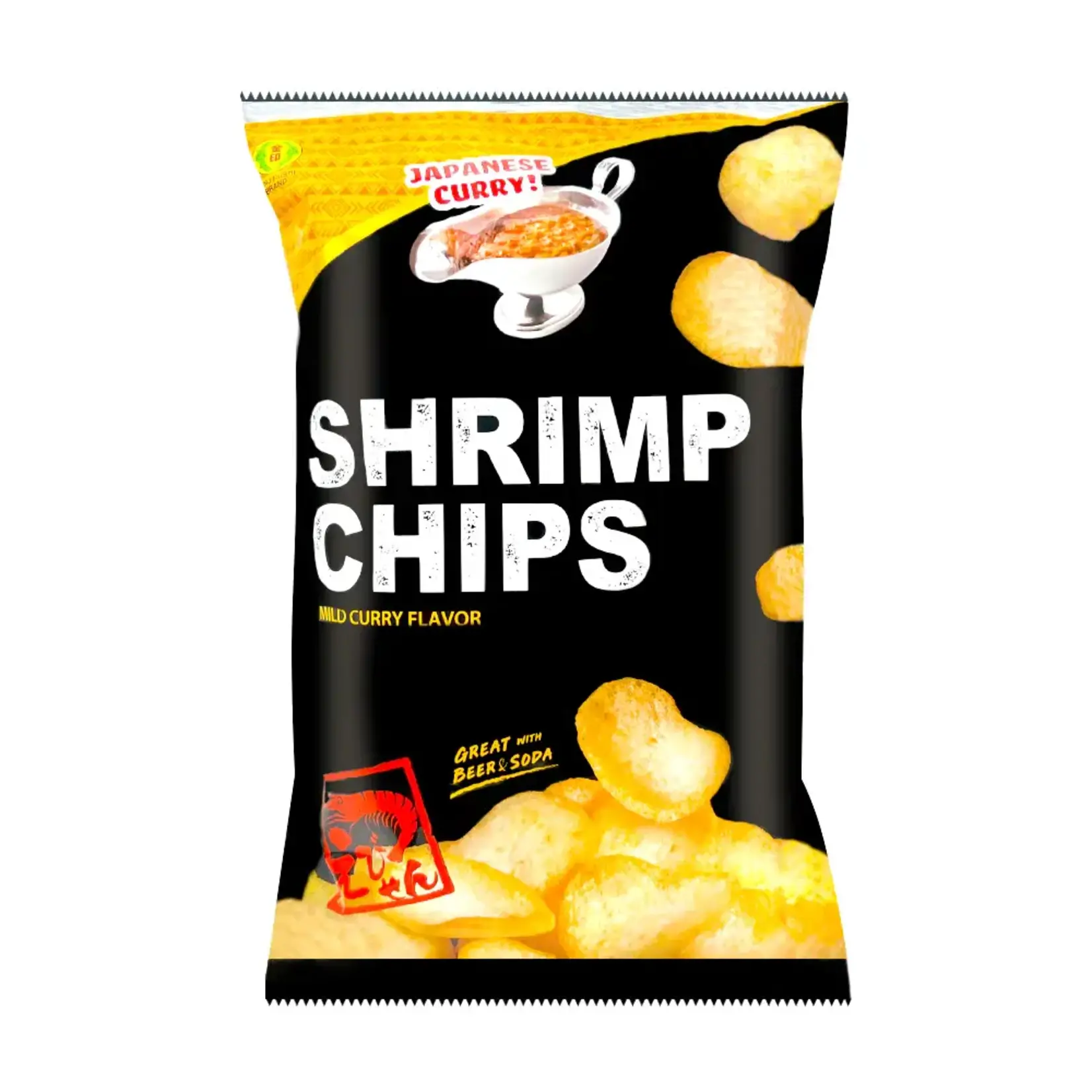Kinjirushi Wasabi International Kinjirushi Curry Shrimp Chips 2 oz bag