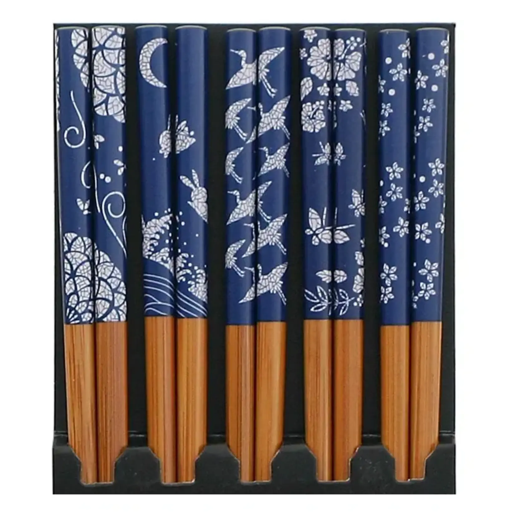 Blue & White Print Chopsticks Set - B813