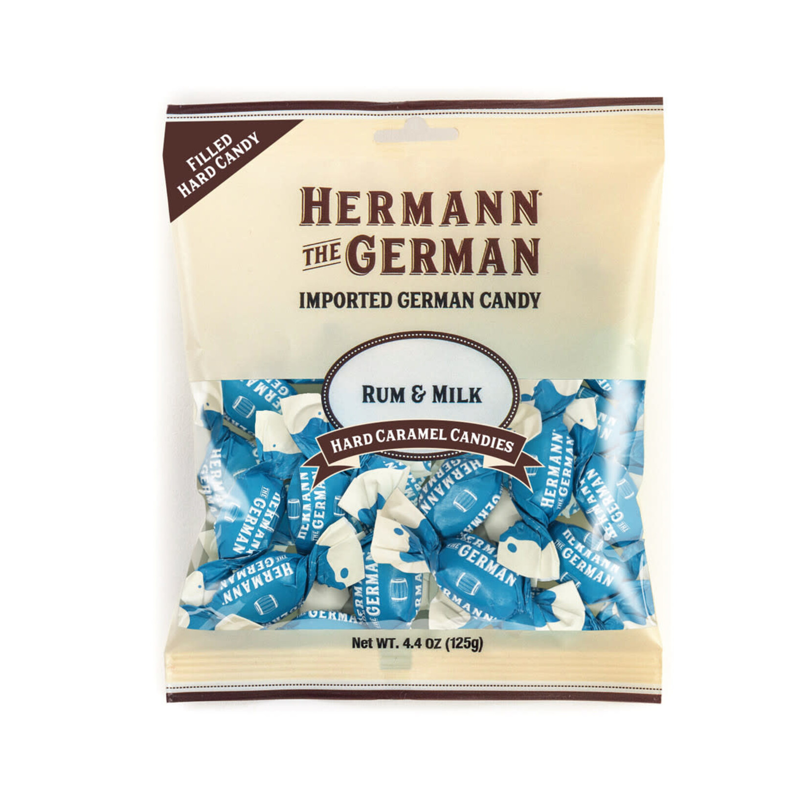 Hermann the German Hermann the German Rum & Milk Hard Caramel Filled Wrapped Candy