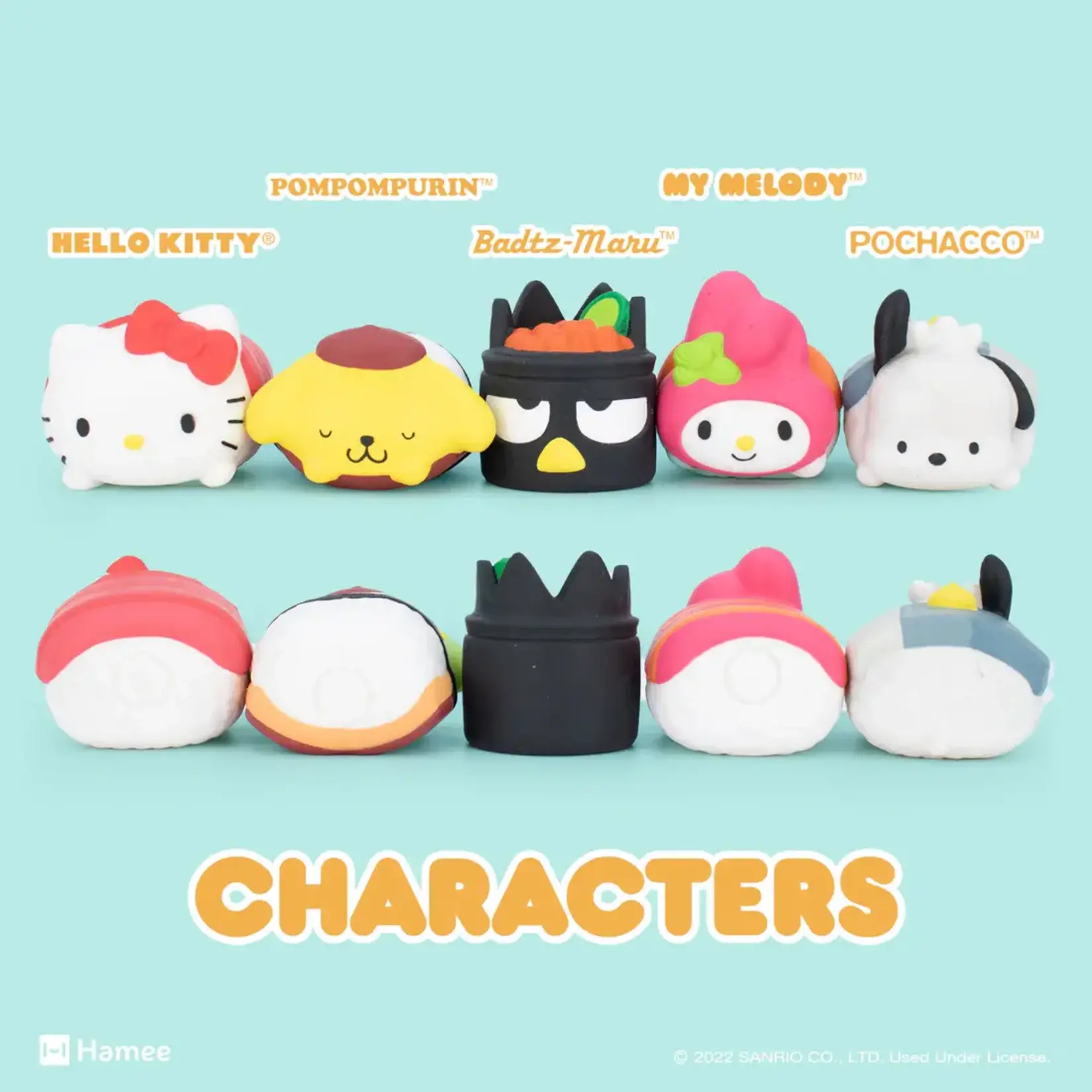 Sanrio Capsule Squishies - Hello Kitty & Friends Sushi (Series 4)