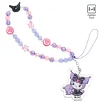 Sanrio Sanrio Beaded Charm Wrist Strap - Kuromi - Lolita