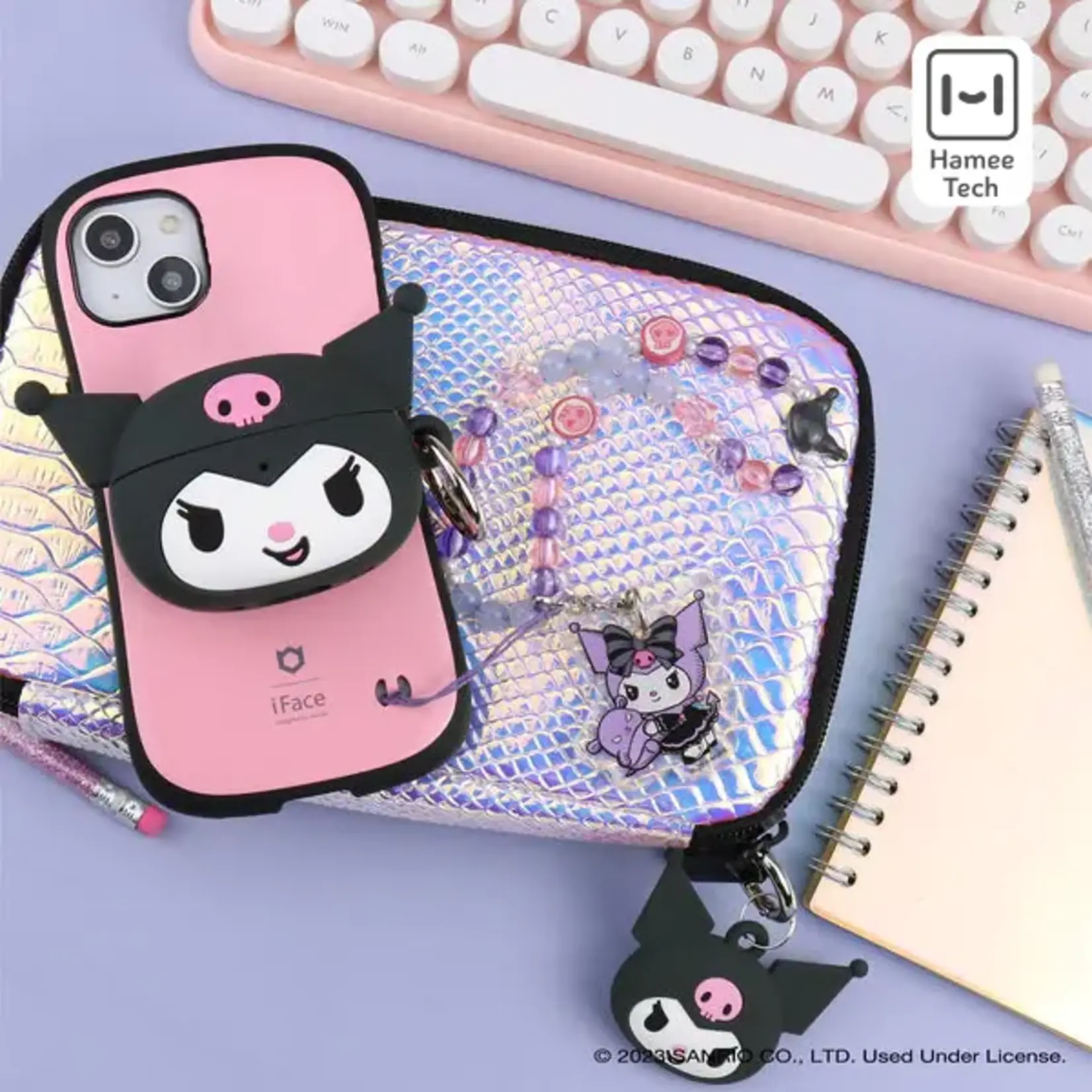 Sanrio Sanrio Beaded Charm Wrist Strap - Kuromi - Lolita