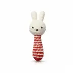 Just Dutch Miffy Plush Baby Rattle - Red