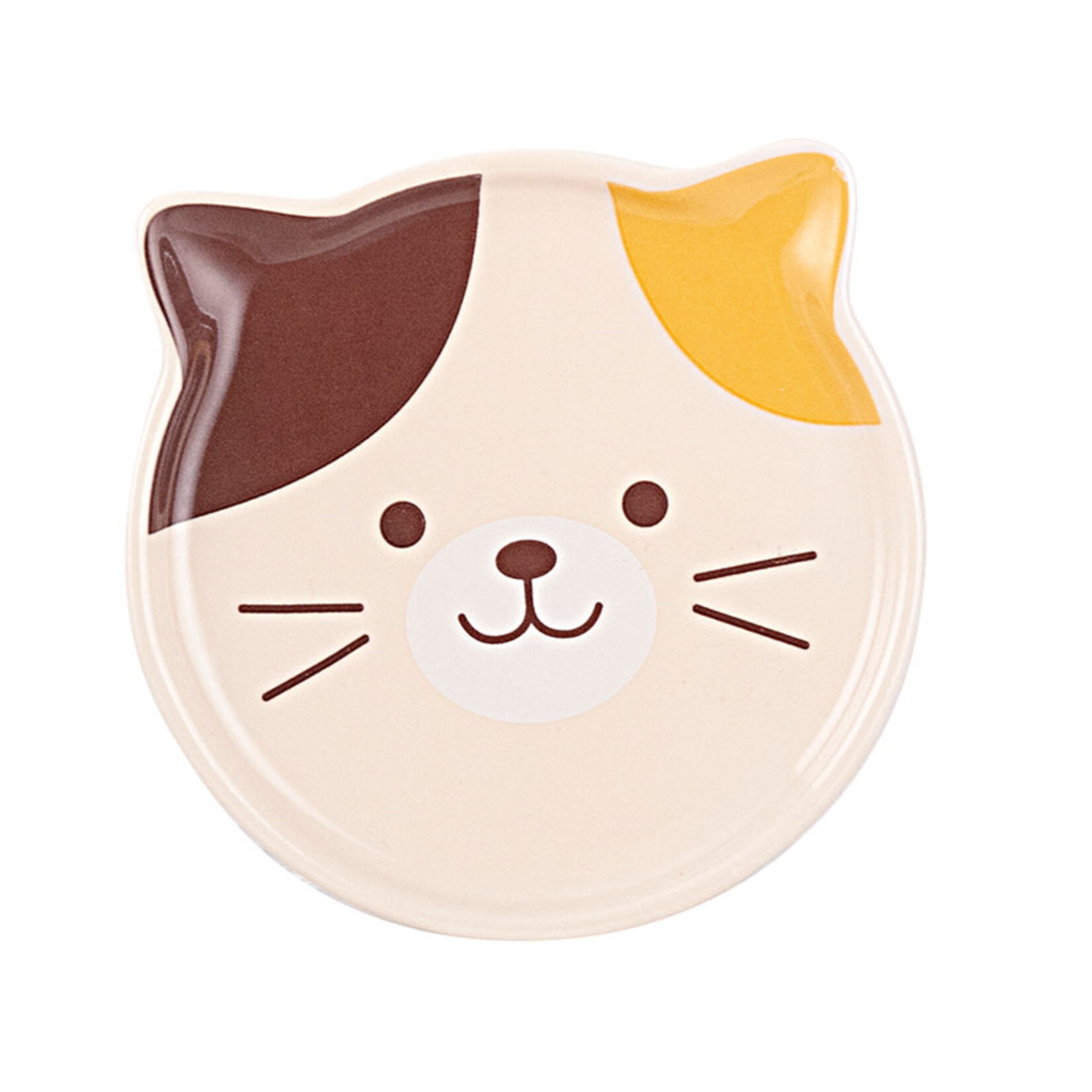 Mug w/Lid - Green/Calico Cat - PC41-2