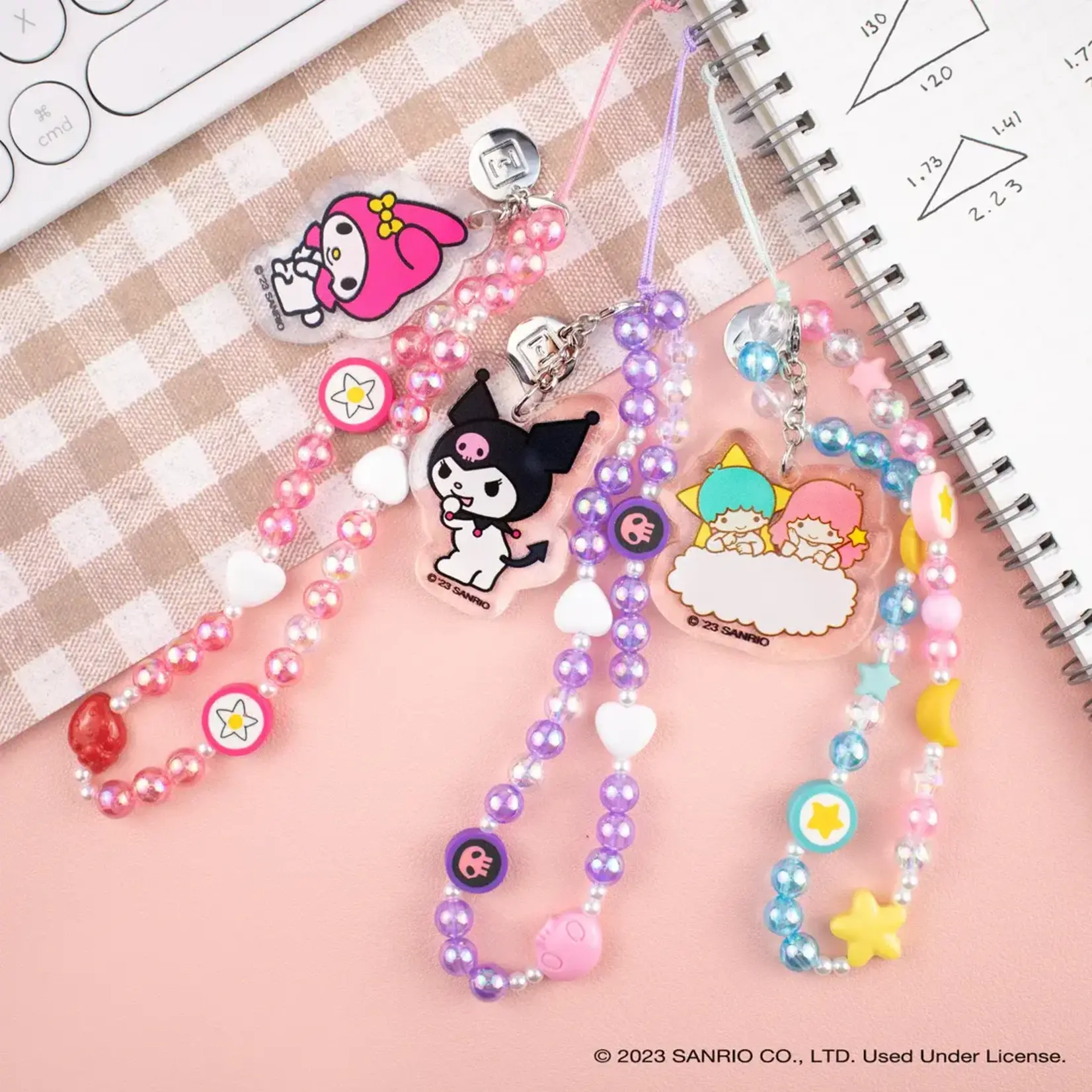 Sanrio Sanrio Beaded Charm Wrist Strap - My Melody