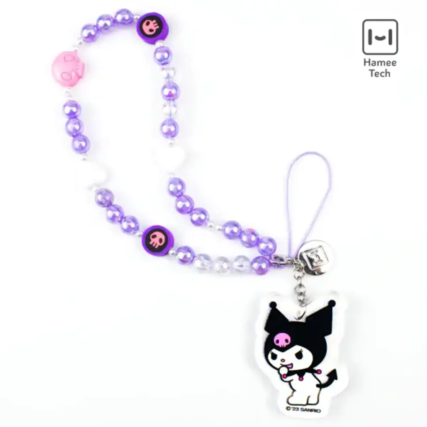 Sanrio Sanrio Beaded Charm Wrist Strap - Kuromi