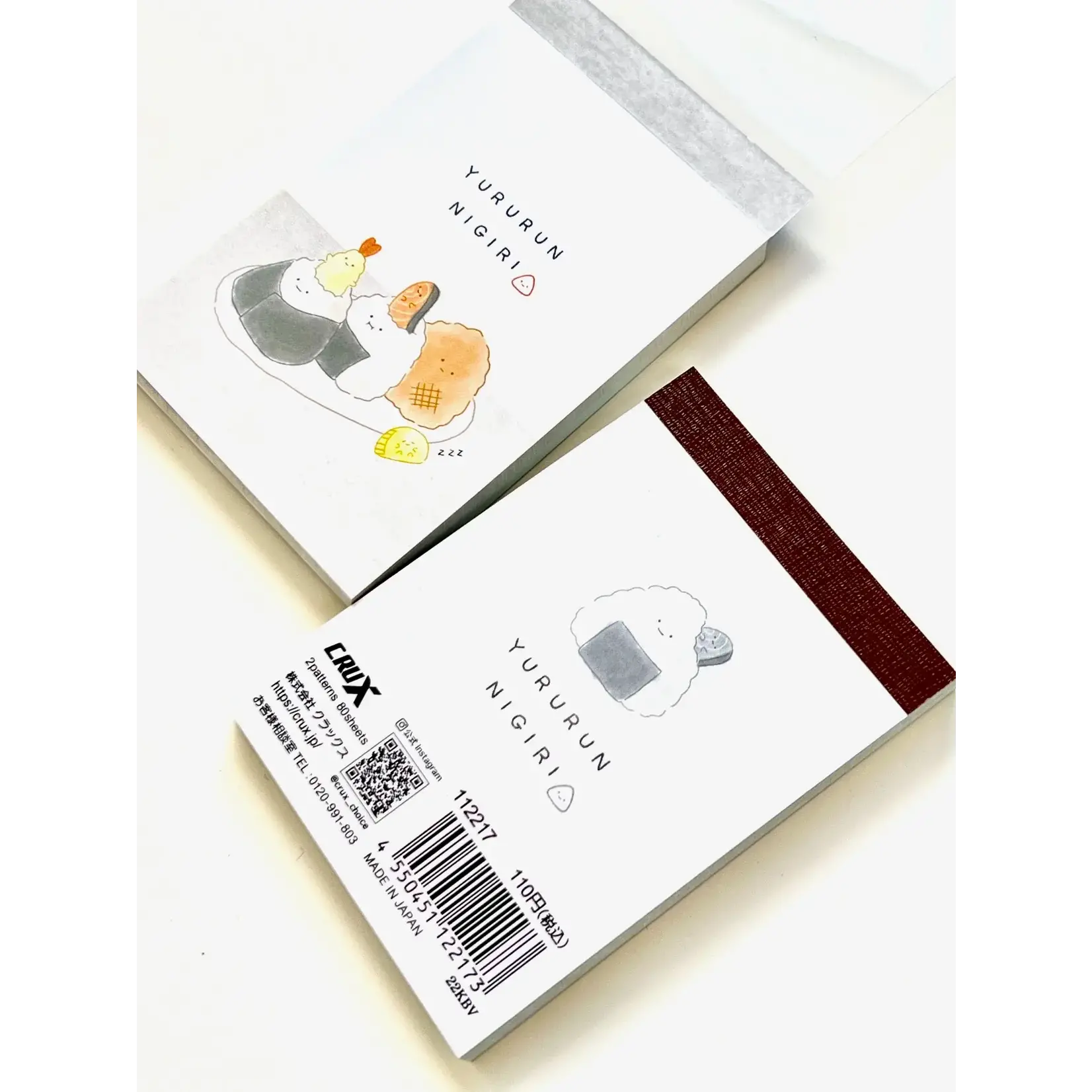 Crux Yururun Nigiri Lunch Mini Notepads - 112217