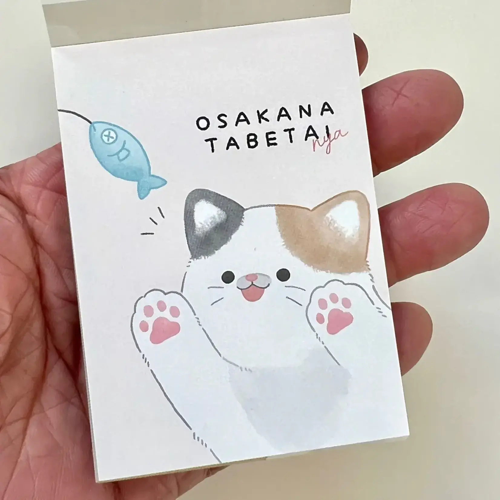 Crux Osakana Tabetai Nya Cat Mini Notepads - 112219