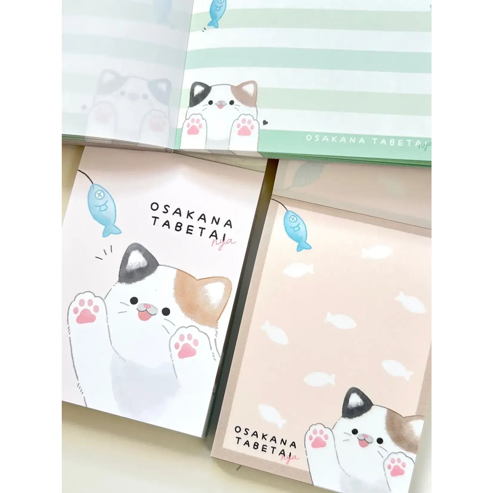 Crux Osakana Tabetai Nya Cat Mini Notepads - 112219